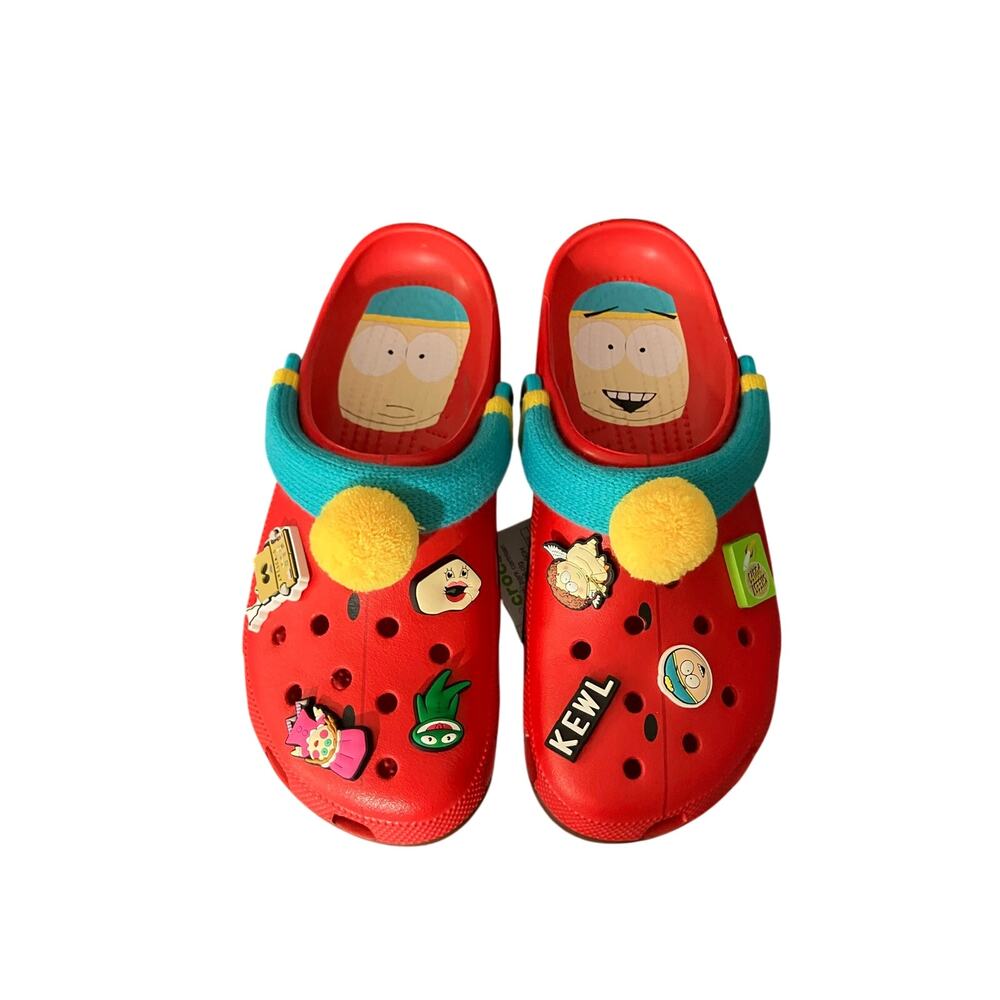 Crocs South Park Cartmen Classic Clog Men’s Size 10 Women’s 12 Red Blue New